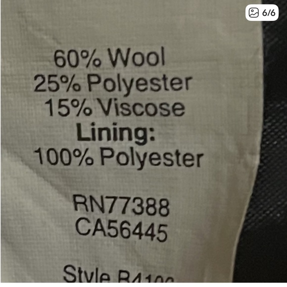 J.Crew Speckled Navy Tweed Coat | Wool Blend Overcoat | Size 8 H2018 - Picture 7 of 8